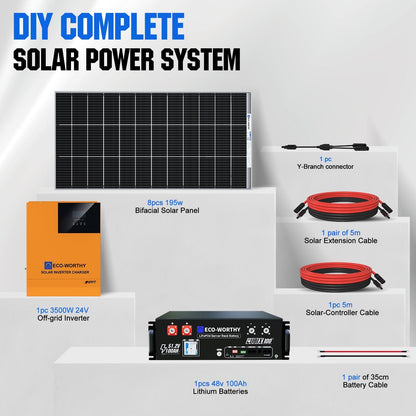 ECO-WORTHY 1560W 48V Off Grid Solar Kit