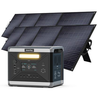 SolarPlay Q2501 Portable Power Station 2400W 2160Wh