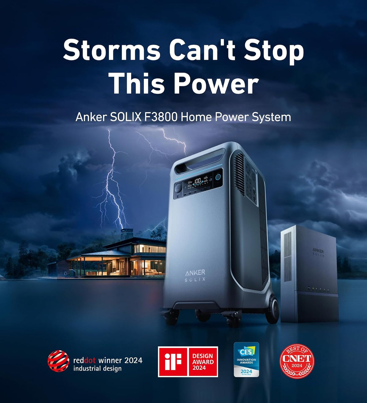 Anker SOLIX F3800 Portable Power Station 6000W 3840Wh