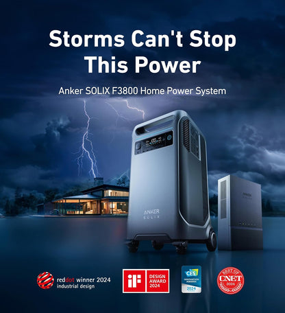 Anker SOLIX F3800 Portable Power Station 6000W 3840Wh