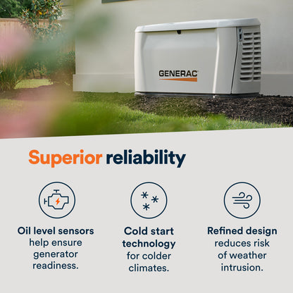 Generac 7329 Next Generation Dual Fuel Standby Generator 200A