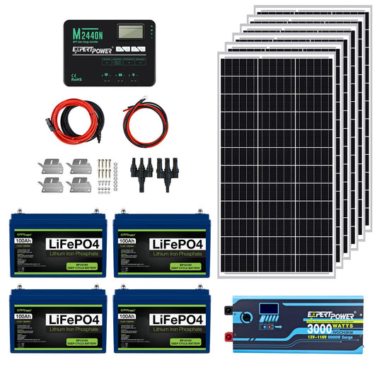 ExpertPower 5kWh 600W Off-Grid Solar Kit
