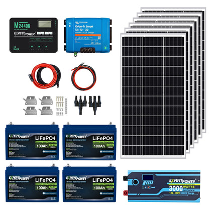ExpertPower Direct 600W 12V 5kWh Off-Grid Solar Kit