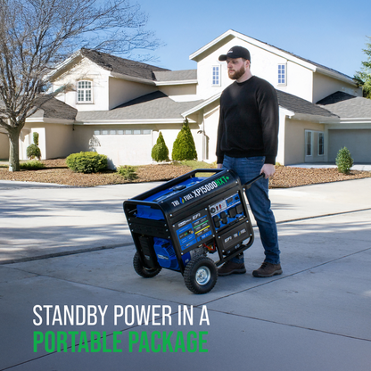 DuroMax XP15000HXT+ 15000W Tri-Fuel Portable Generator