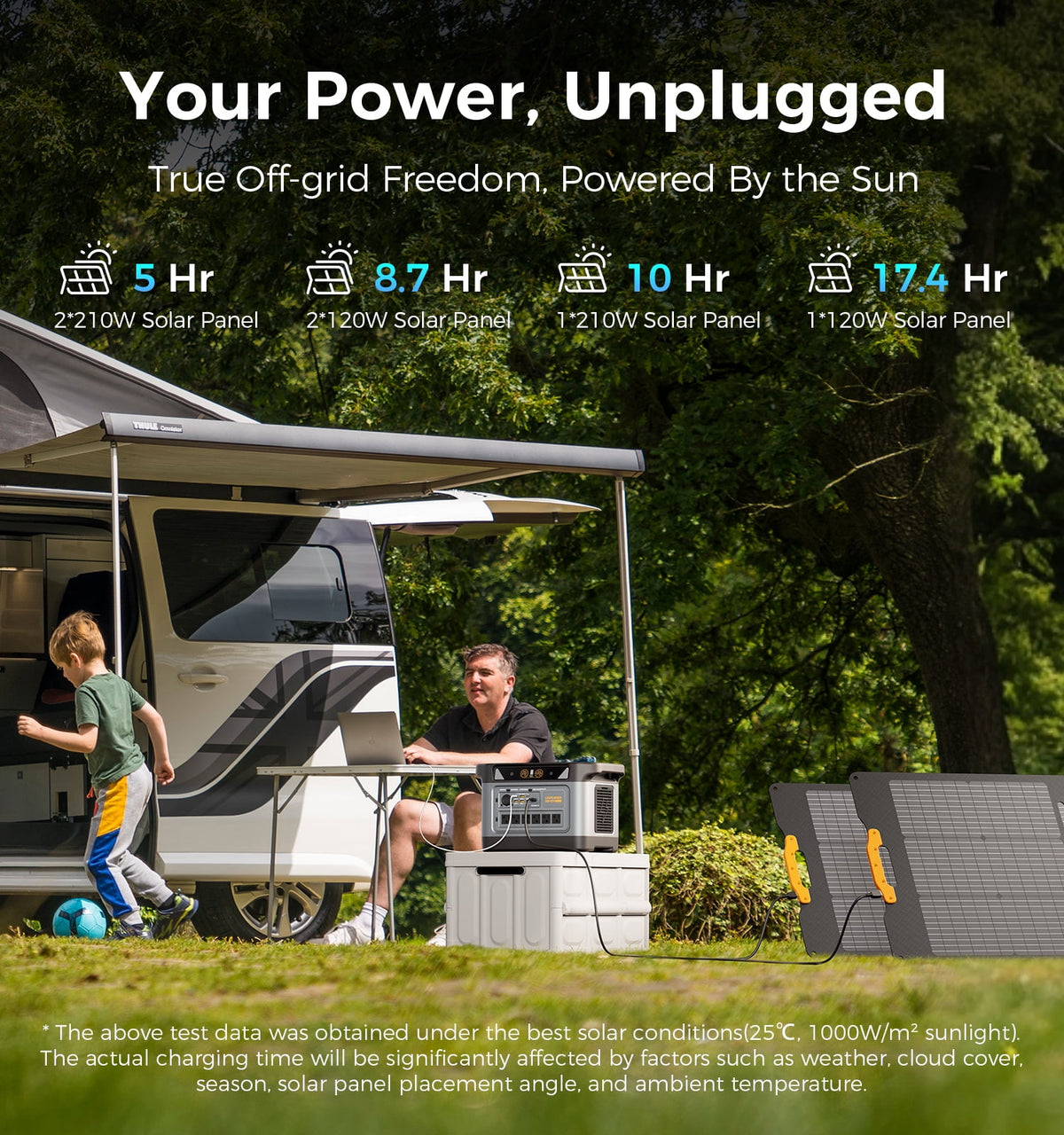 UDPOWER S2400 Generatore Solare Portatile 2400W 2083Wh