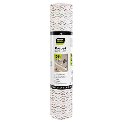 Bonded Grip Shelf Liner - 12 Inch x 10 Feet - Non-Adhesive