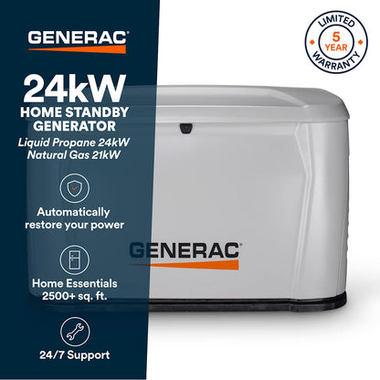 Generac 7261-IFAITX20HLPW Generatore Standby 24kW