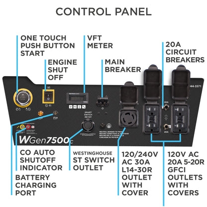 Westinghouse WGen7500c 7500W Portable Generator